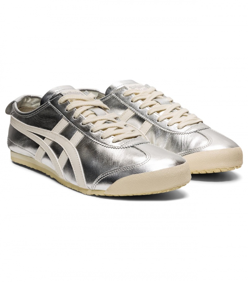 Men's Onitsuka Tiger Mexico 66 Mexico 66 Silver | 05643-GFHR