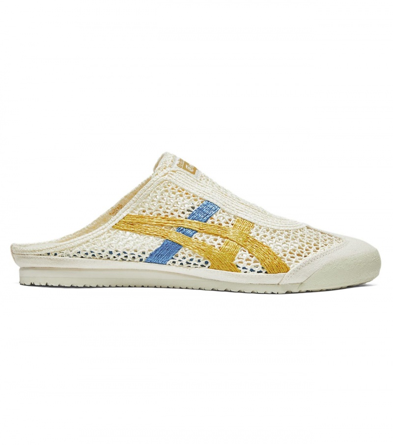 Men\'s Onitsuka Tiger Mexico 66 Sabot Mexico 66 Cream / Mustard | 85096-UNTF