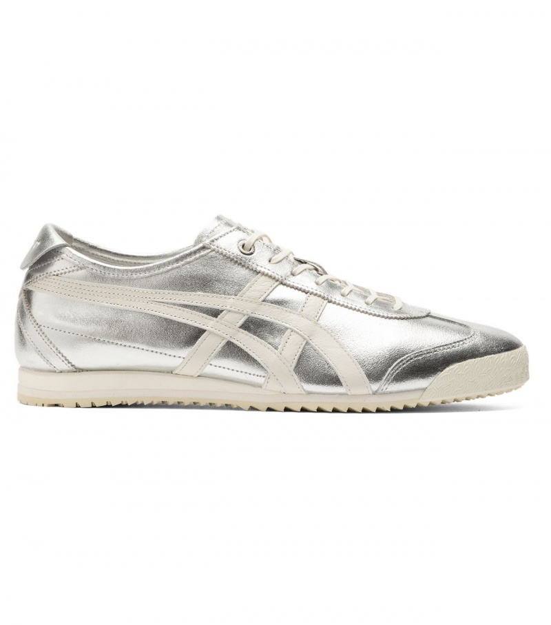 Men\'s Onitsuka Tiger Mexico 66 Sd Mexico 66 Silver / Cream | 97105-YLWT