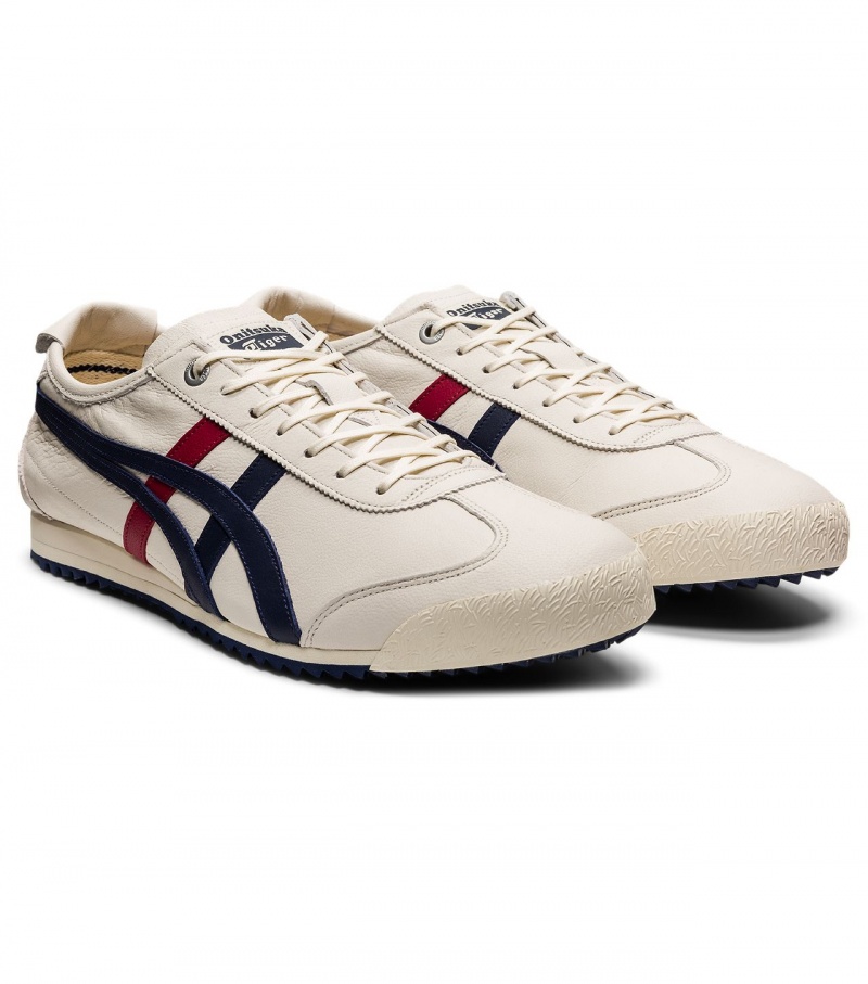 Men's Onitsuka Tiger Mexico 66 Sd Mexico 66 Cream / Navy | 17640-PUSC