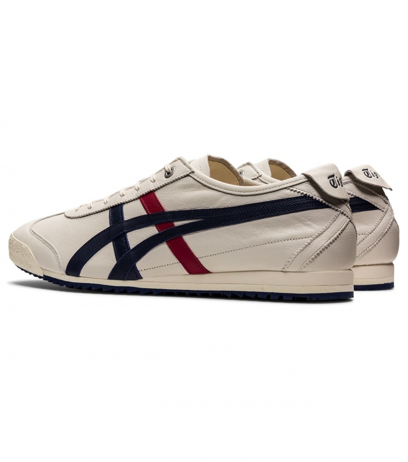 Men's Onitsuka Tiger Mexico 66 Sd Mexico 66 Cream / Navy | 17640-PUSC