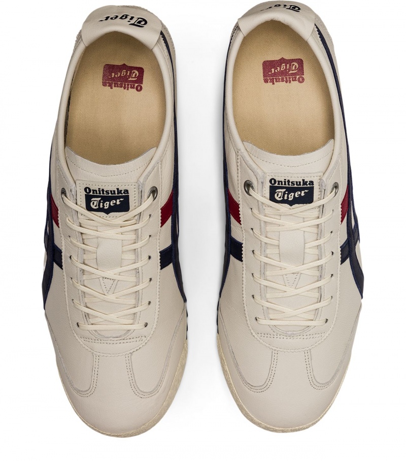 Men's Onitsuka Tiger Mexico 66 Sd Mexico 66 Cream / Navy | 17640-PUSC