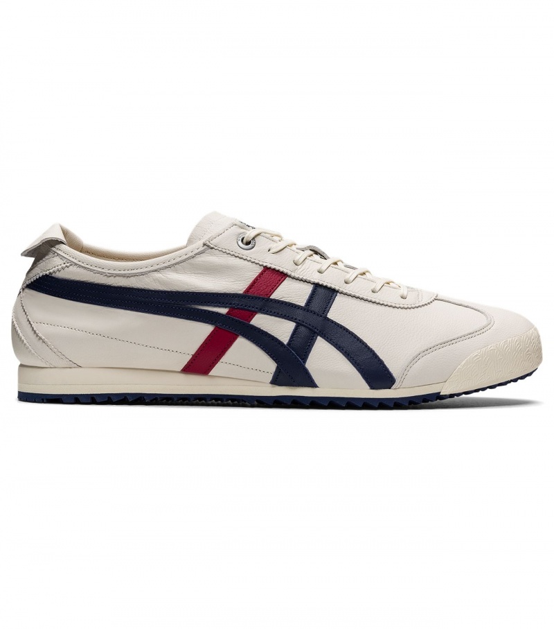 Men\'s Onitsuka Tiger Mexico 66 Sd Mexico 66 Cream / Navy | 17640-PUSC