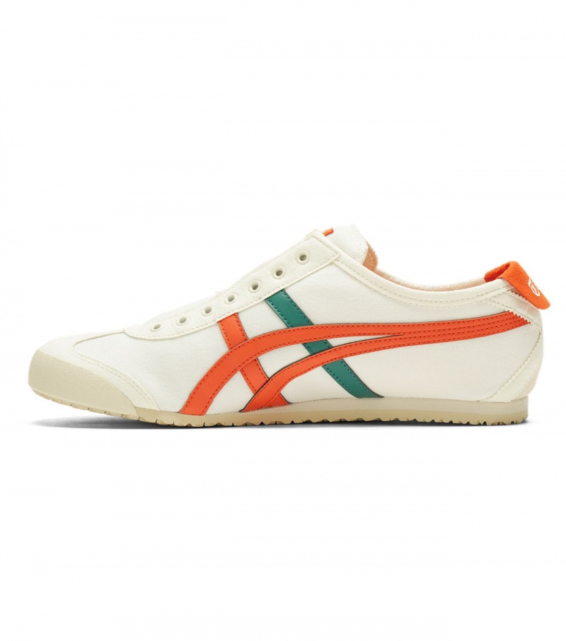 Men's Onitsuka Tiger Mexico 66 Slip-On Mexico 66 Cream / Pink | 82357-ZBHU