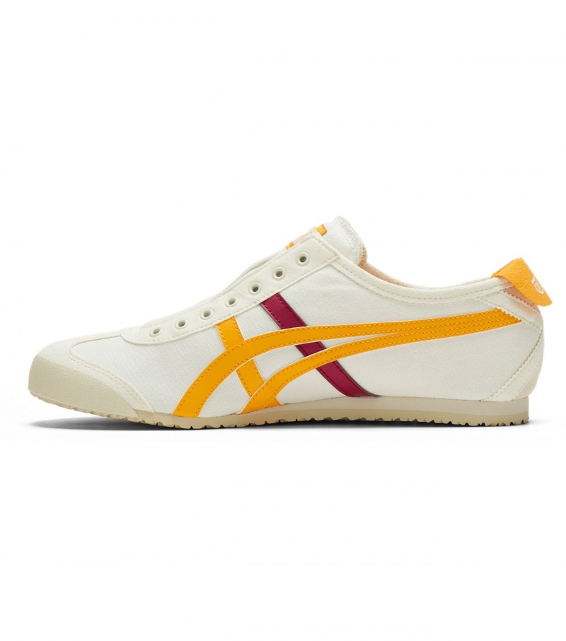 Men's Onitsuka Tiger Mexico 66 Slip-On Mexico 66 Cream / Orange | 64319-YQFI