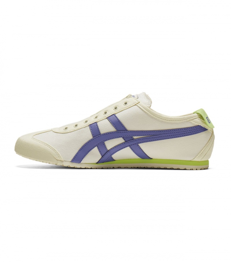 Men's Onitsuka Tiger Mexico 66 Slip-On Mexico 66 Cream / Blue | 97543-EVDY