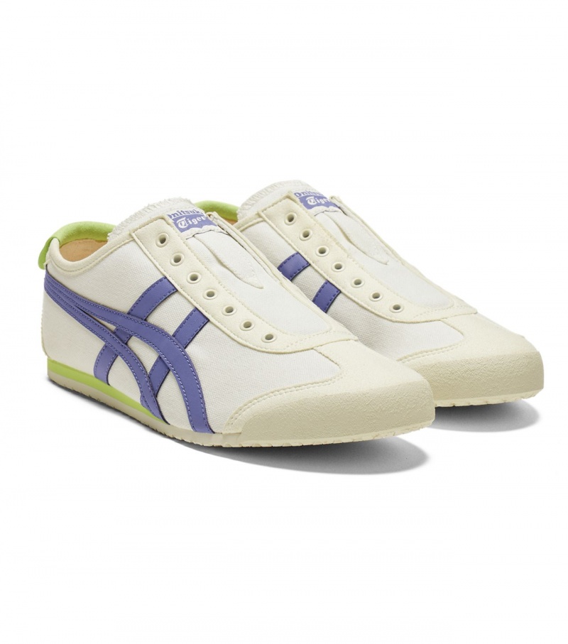 Men's Onitsuka Tiger Mexico 66 Slip-On Mexico 66 Cream / Blue | 97543-EVDY