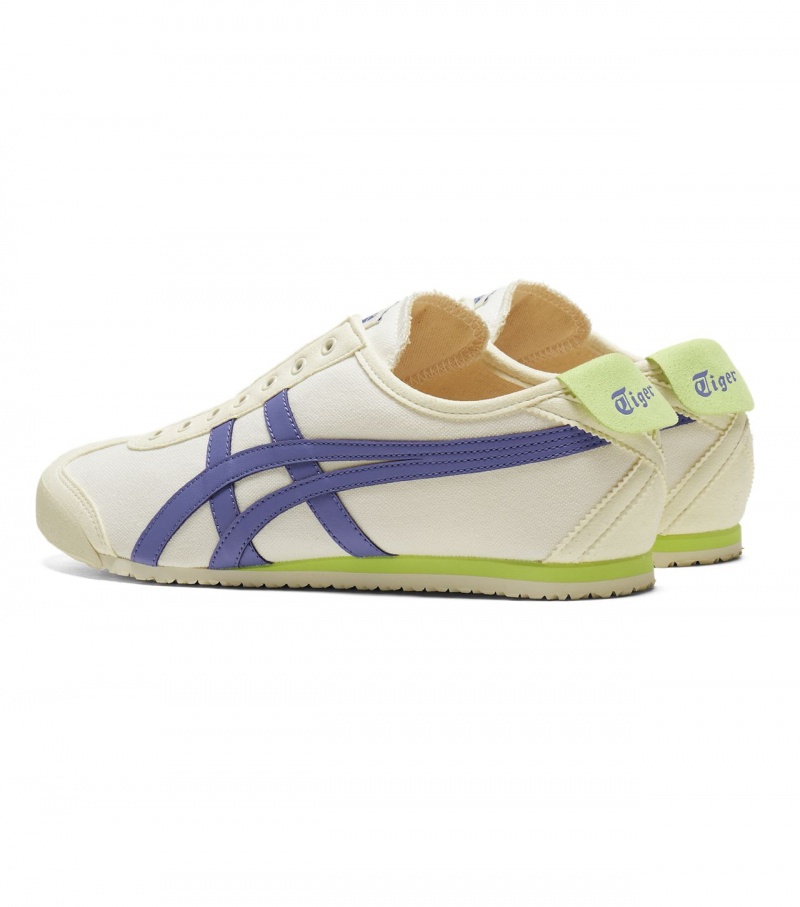 Men's Onitsuka Tiger Mexico 66 Slip-On Mexico 66 Cream / Blue | 97543-EVDY