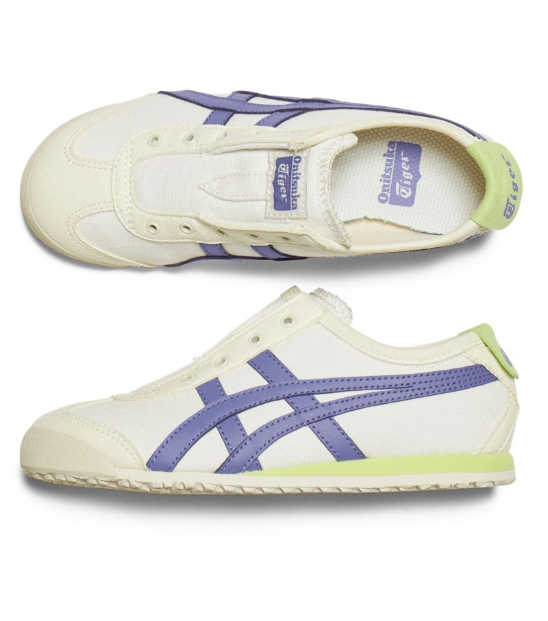 Men's Onitsuka Tiger Mexico 66 Slip-On Mexico 66 Cream / Blue | 97543-EVDY