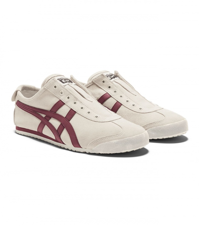 Men's Onitsuka Tiger Mexico 66 Slip-On Mexico 66 Dark Pink | 04629-DFUE