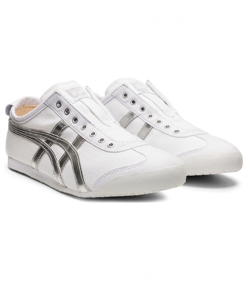 Men's Onitsuka Tiger Mexico 66 Slip-On Mexico 66 White / Silver | 62840-YOPI