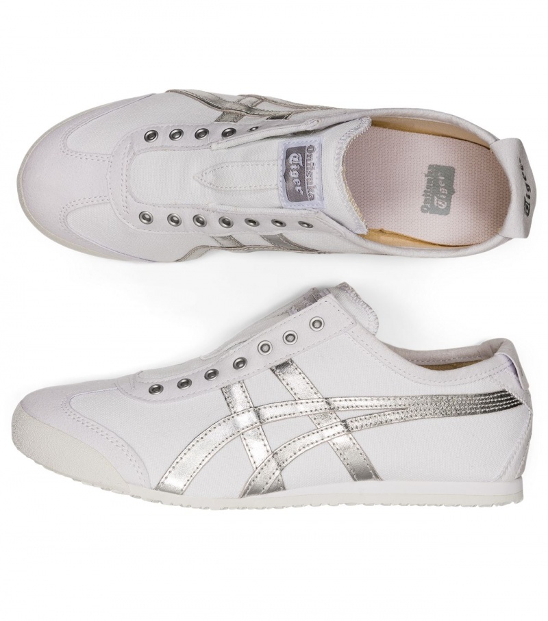 Men's Onitsuka Tiger Mexico 66 Slip-On Mexico 66 White / Silver | 62840-YOPI