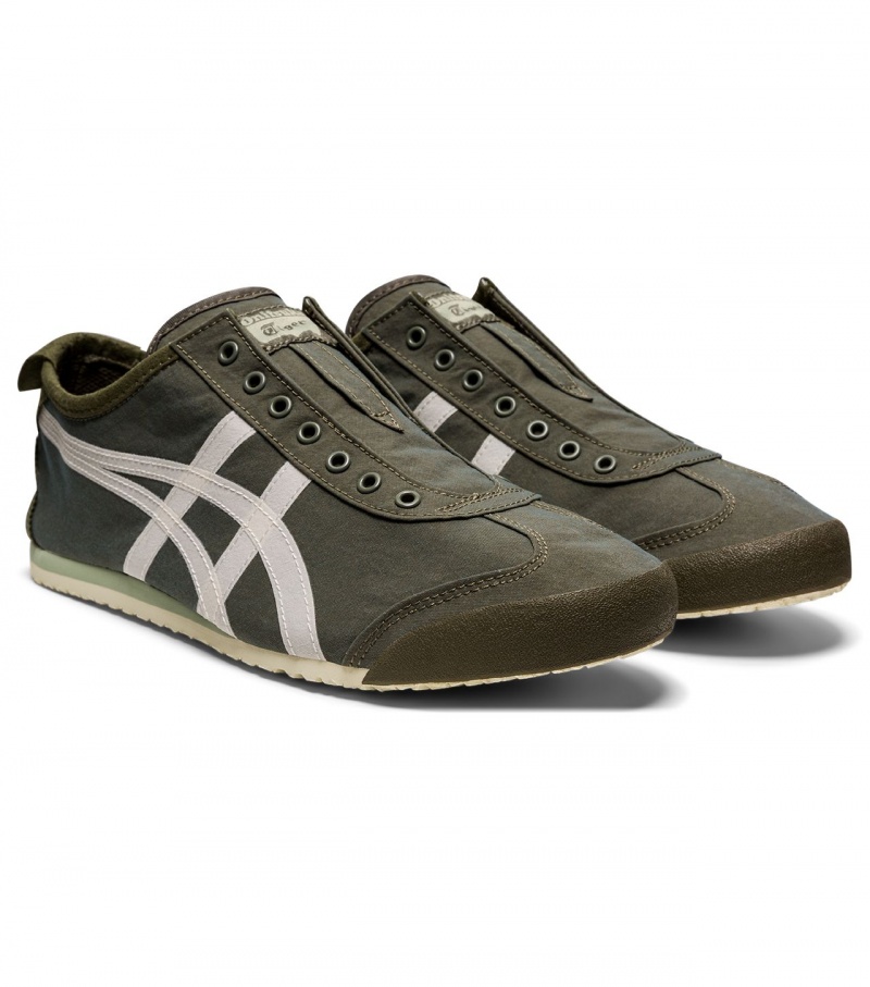 Men's Onitsuka Tiger Mexico 66 Slip-On Mexico 66 Green | 92854-JWHF