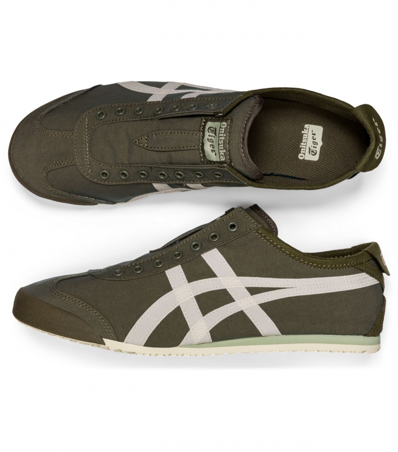 Men's Onitsuka Tiger Mexico 66 Slip-On Mexico 66 Green | 92854-JWHF