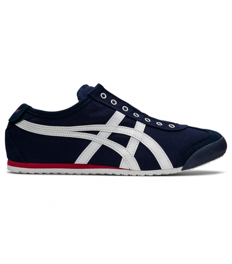 Men\'s Onitsuka Tiger Mexico 66 Slip-On Mexico 66 Navy / White | 75234-QPMY