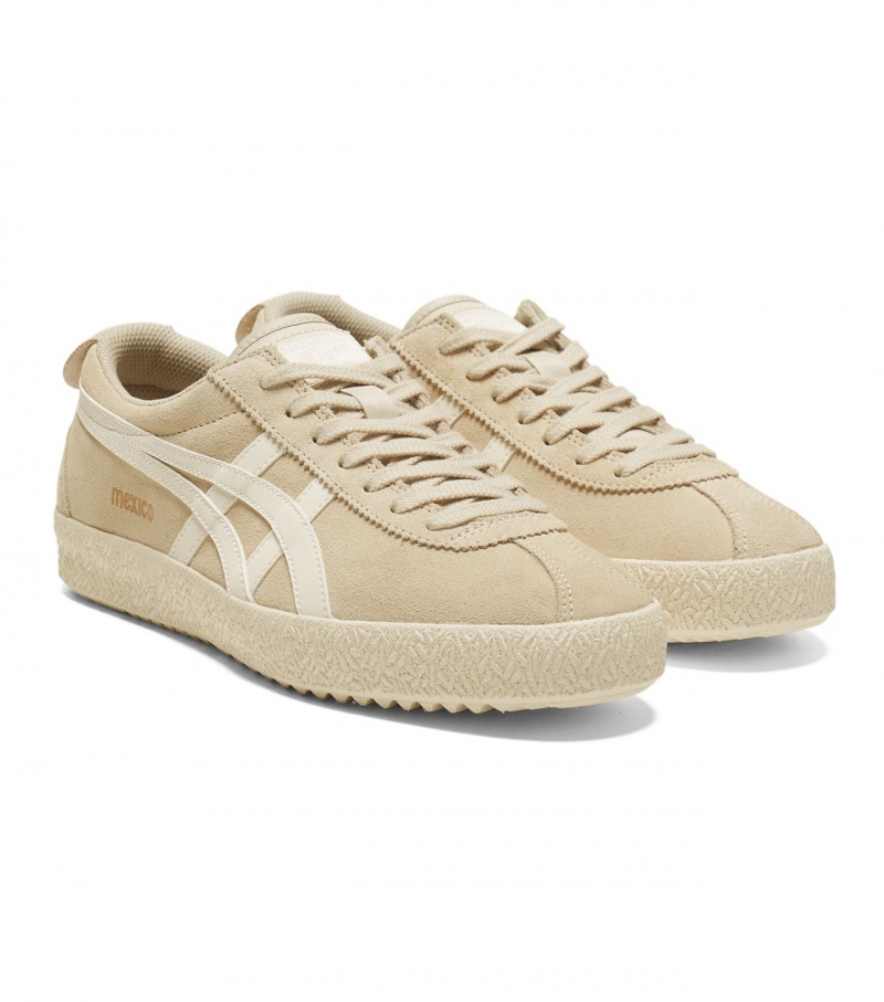 Men's Onitsuka Tiger Mexico Delegation Low Tops Light Yellow / Cream | 04728-FRQY