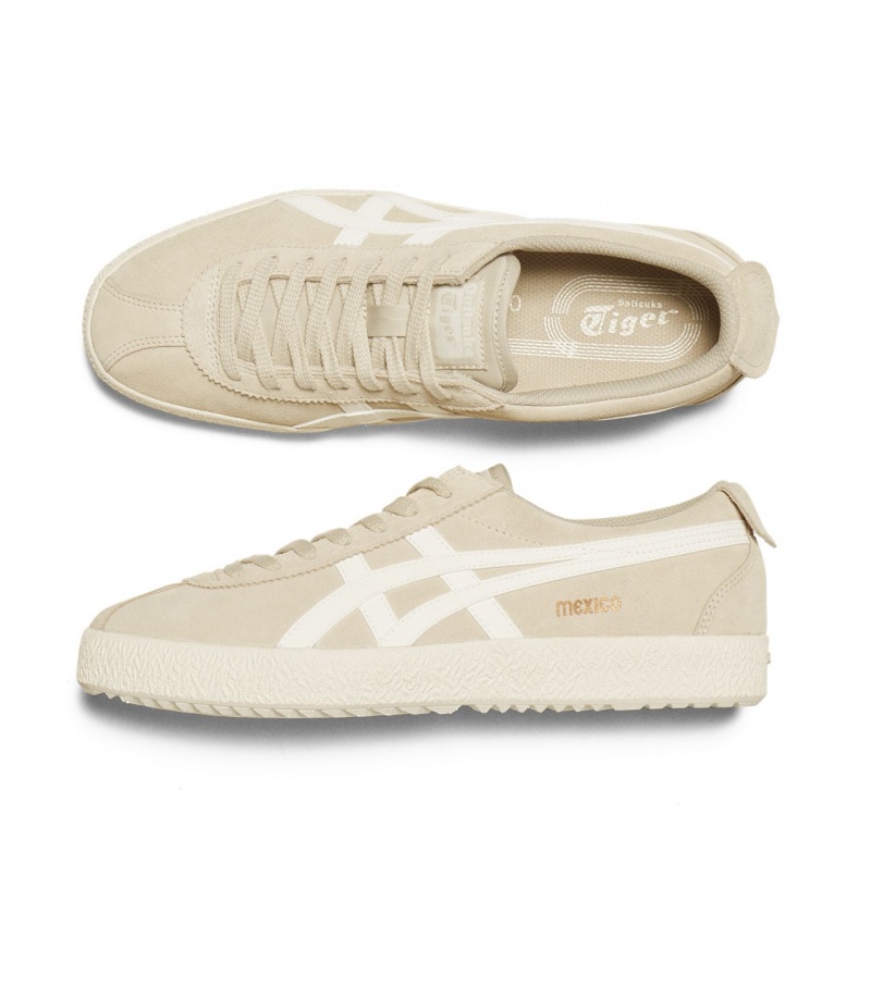 Men's Onitsuka Tiger Mexico Delegation Low Tops Light Yellow / Cream | 04728-FRQY