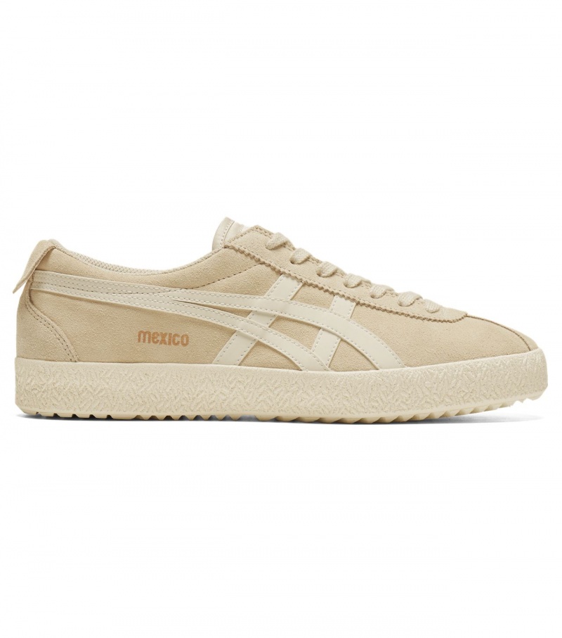 Men\'s Onitsuka Tiger Mexico Delegation Low Tops Light Yellow / Cream | 04728-FRQY