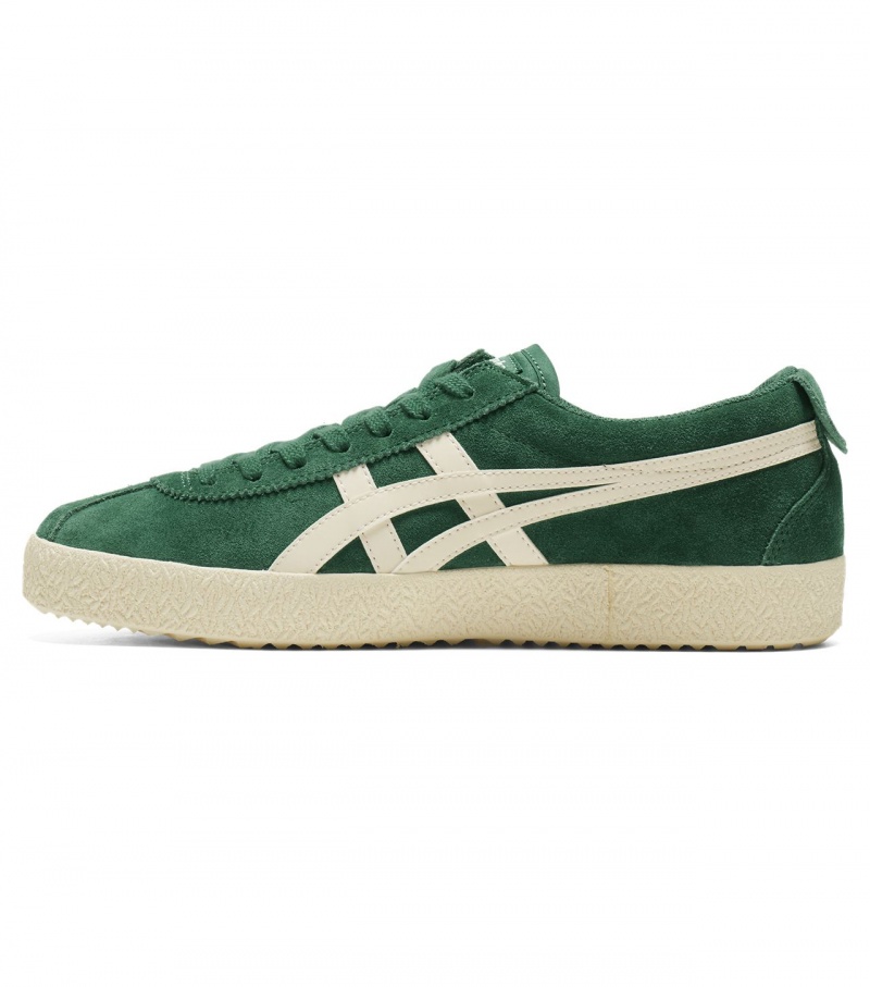 Men's Onitsuka Tiger Mexico Delegation Low Tops Deep Green / Cream | 09485-UAOP