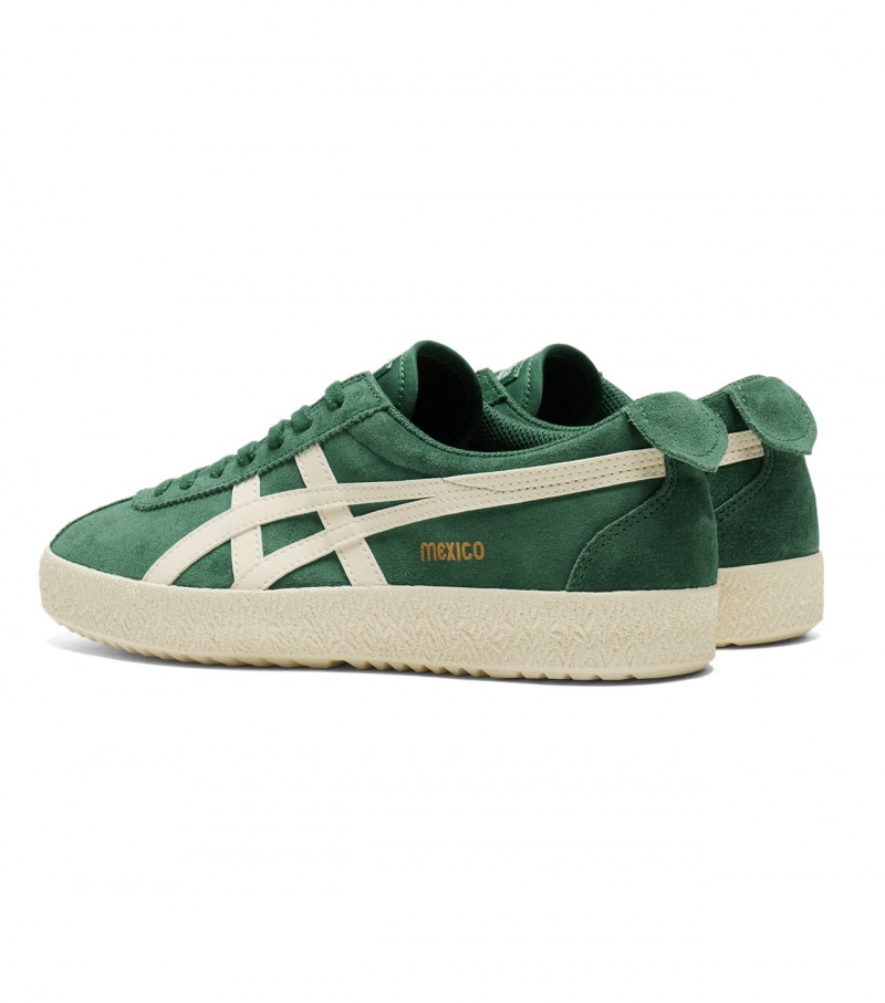 Men's Onitsuka Tiger Mexico Delegation Low Tops Deep Green / Cream | 09485-UAOP