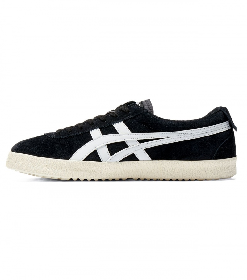 Men's Onitsuka Tiger Mexico Delegation Low Tops Black / White | 34698-QGZD