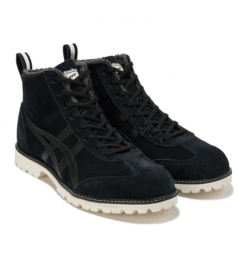 Men's Onitsuka Tiger Mexico Rinkan High Tops Black | 80246-ZHOV