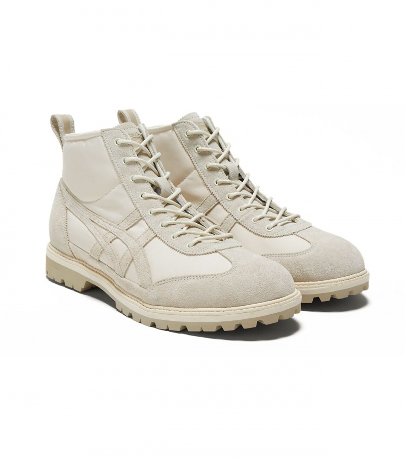 Men's Onitsuka Tiger Mexico Rinkan High Tops Beige | 02768-PDQK