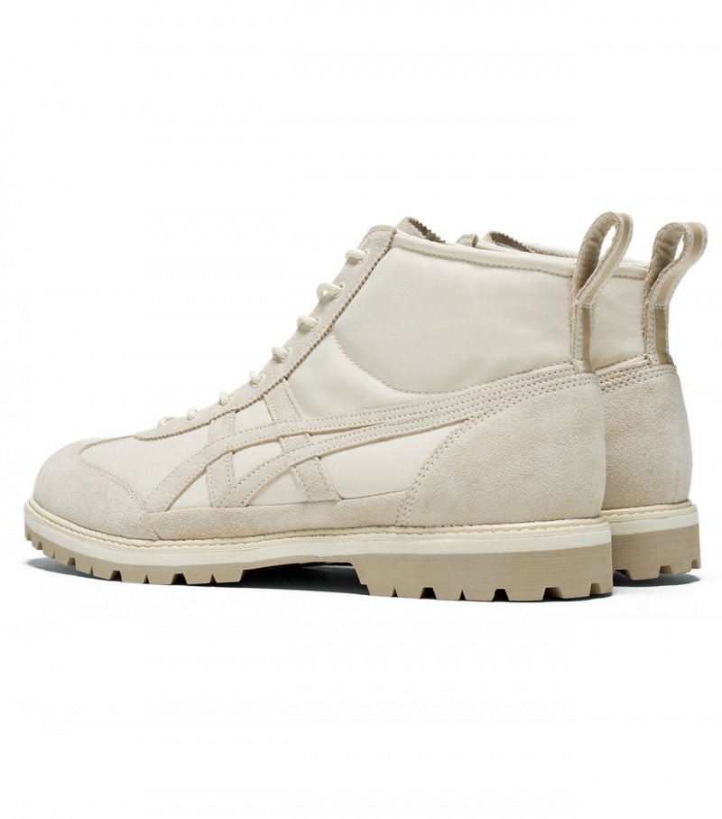 Men's Onitsuka Tiger Mexico Rinkan High Tops Beige | 02768-PDQK