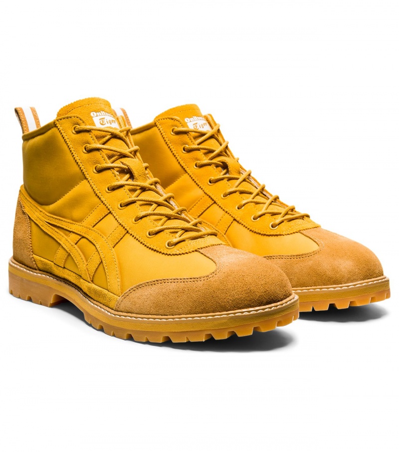 Men's Onitsuka Tiger Mexico Rinkan High Tops Orange | 40927-ZJOH