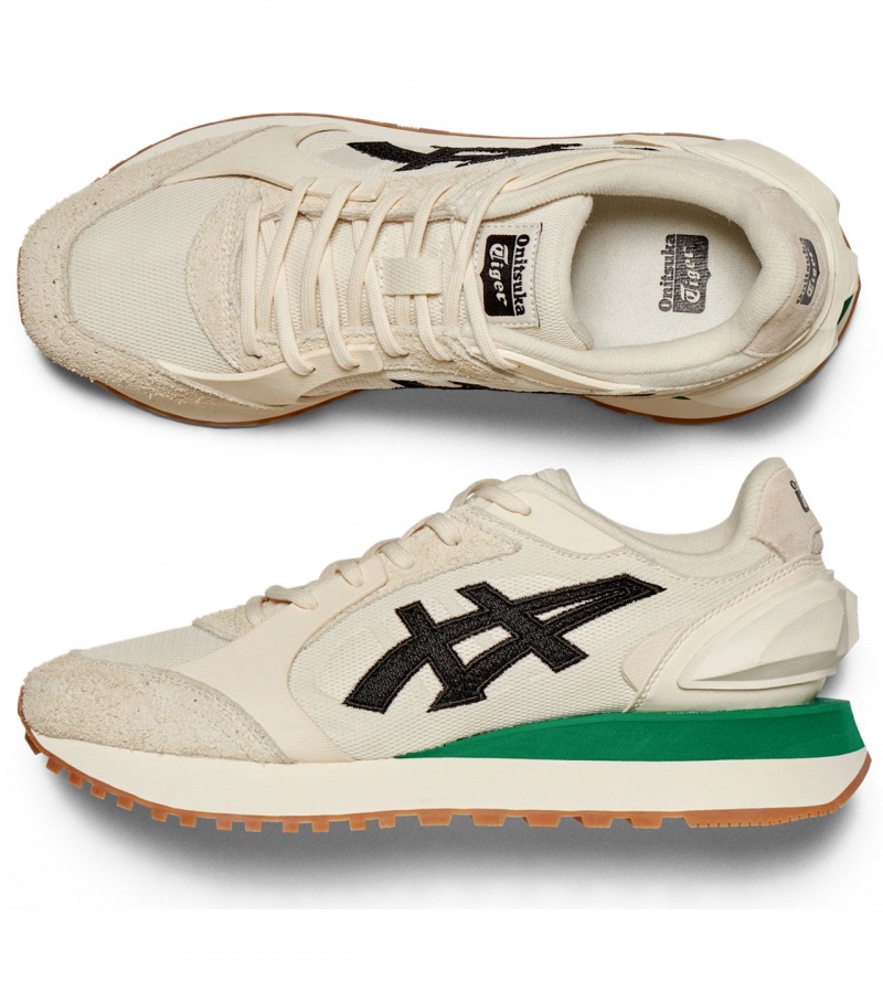 Men's Onitsuka Tiger Moage Co Sneakers Cream / Black | 20346-SYOU