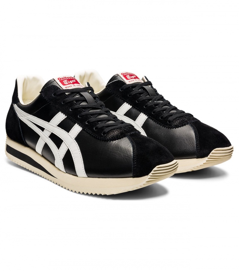 Men's Onitsuka Tiger Moal 77 Nm Sneakers Black / White | 65049-SFBP