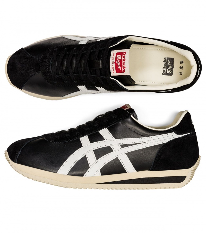 Men's Onitsuka Tiger Moal 77 Nm Sneakers Black / White | 65049-SFBP