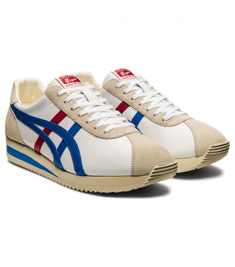 Men's Onitsuka Tiger Moal 77 Nm Sneakers White / Blue | 58134-QJRI