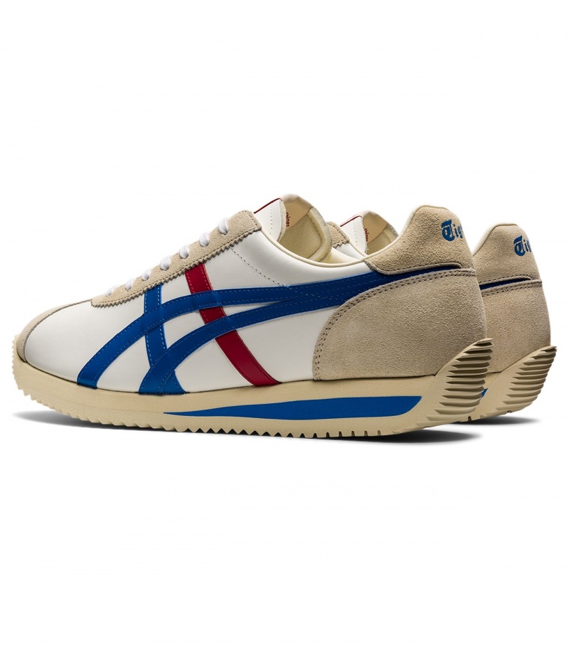 Men's Onitsuka Tiger Moal 77 Nm Sneakers White / Blue | 58134-QJRI