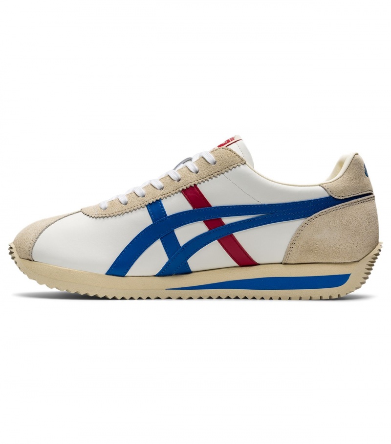 Men's Onitsuka Tiger Moal 77 Nm Sneakers White / Blue | 58134-QJRI