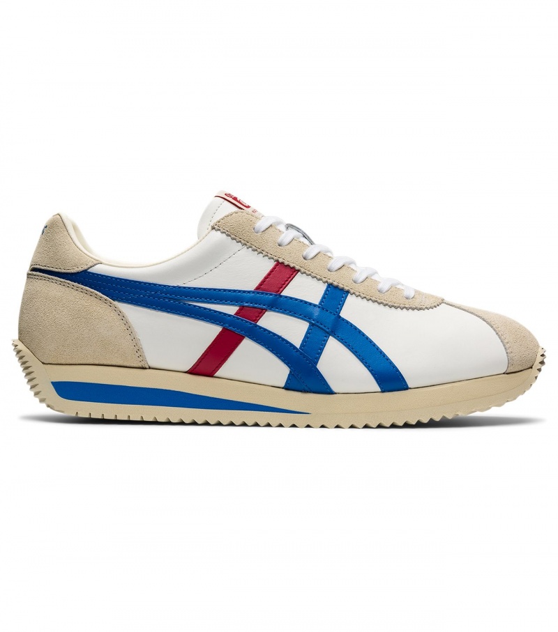 Men\'s Onitsuka Tiger Moal 77 Nm Sneakers White / Blue | 58134-QJRI