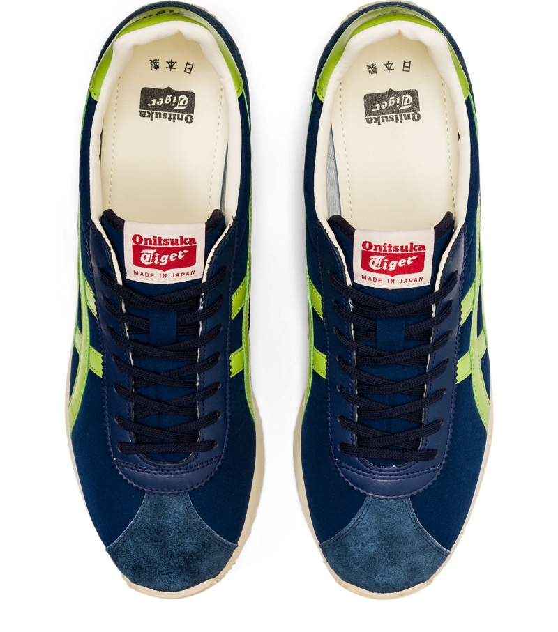 Men's Onitsuka Tiger Moal 77 Nm Sneakers Navy / Light Green | 58064-RXZB