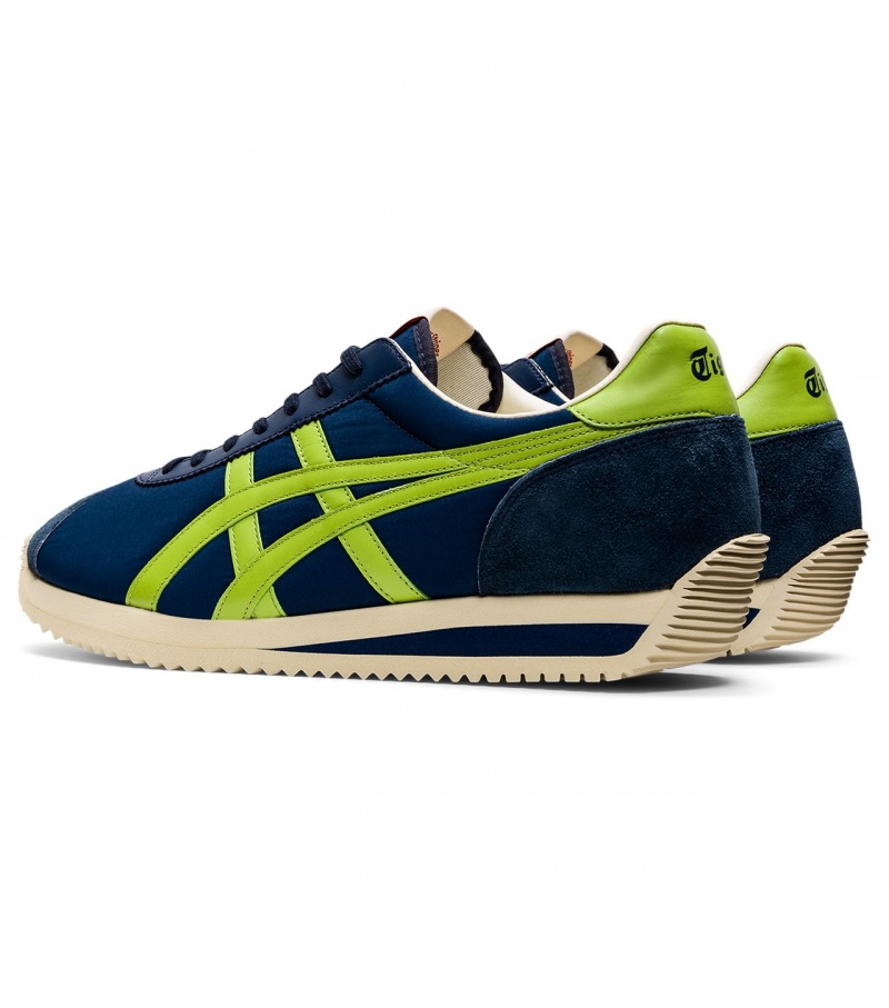 Men's Onitsuka Tiger Moal 77 Nm Sneakers Navy / Light Green | 58064-RXZB