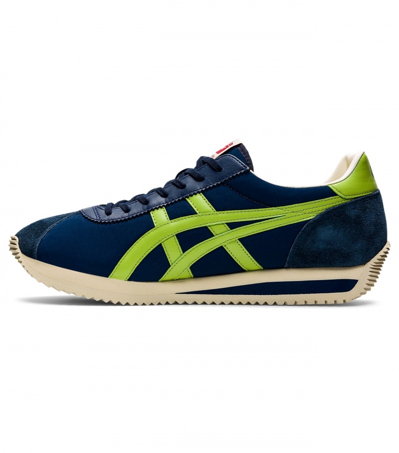 Men's Onitsuka Tiger Moal 77 Nm Sneakers Navy / Light Green | 58064-RXZB