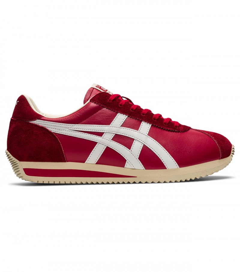 Men\'s Onitsuka Tiger Moal 77 Nm Sneakers Red / White | 64097-YMRH