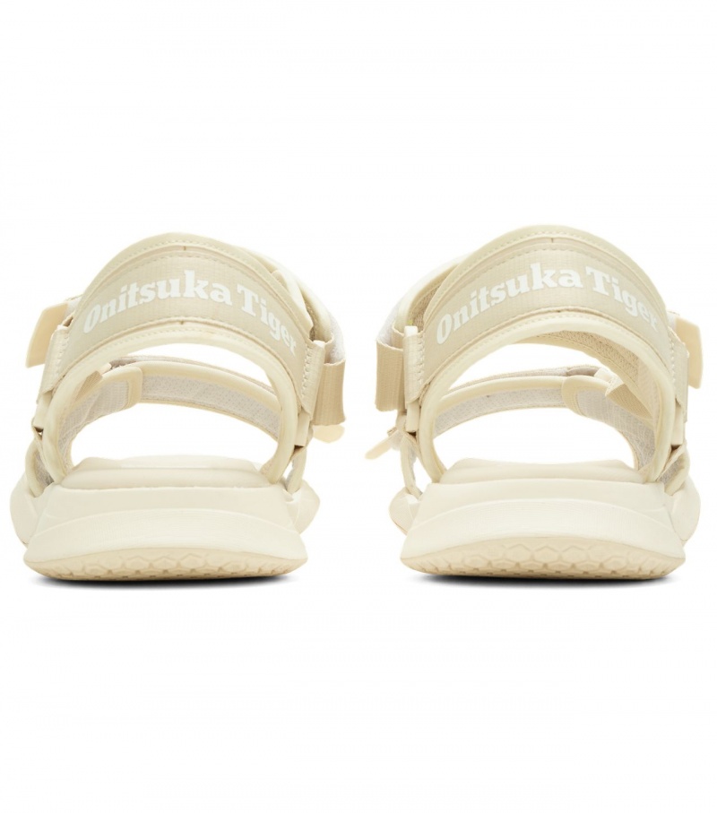 Men's Onitsuka Tiger Ohbori Strap Sandals Beige / White | 48367-HIYT