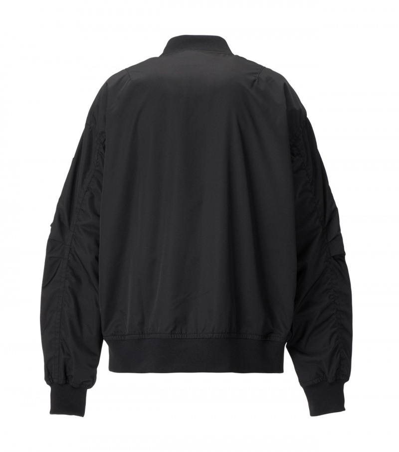 Men's Onitsuka Tiger P Bomber Jackets Black | 17236-CTDR