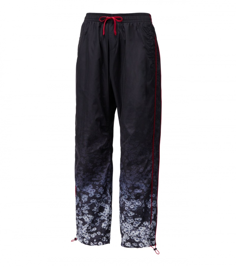 Men's Onitsuka Tiger P Track Pants Black / Red | 29786-KYSZ