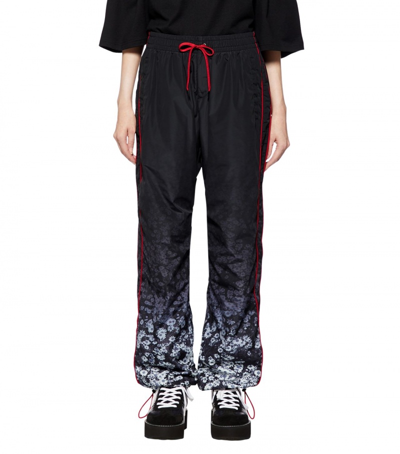 Men's Onitsuka Tiger P Track Pants Black / Red | 29786-KYSZ