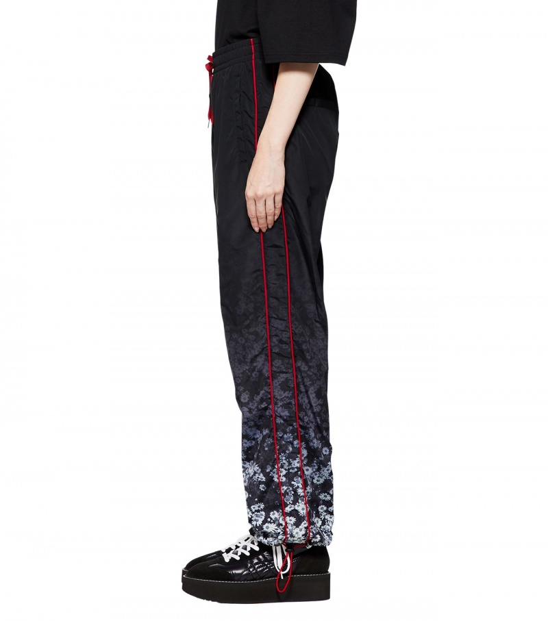 Men's Onitsuka Tiger P Track Pants Black / Red | 29786-KYSZ