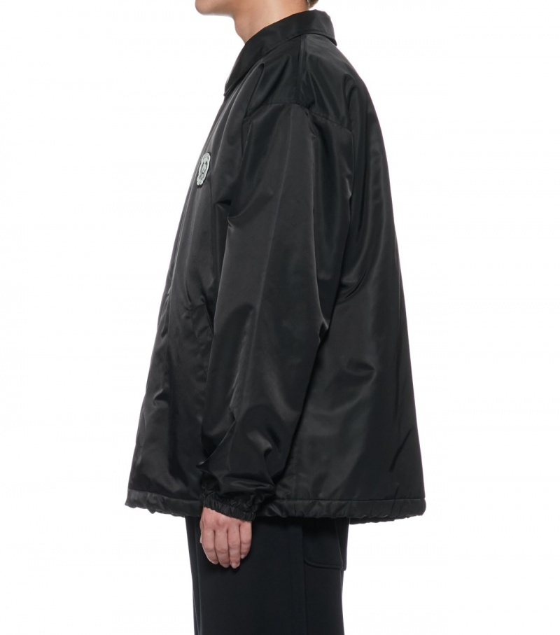 Men's Onitsuka Tiger Padded Coach Jackets Black | 84651-FGJX