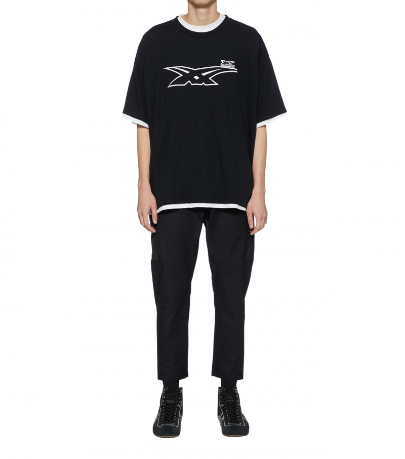 Men's Onitsuka Tiger Pants Black | 07485-BKJF