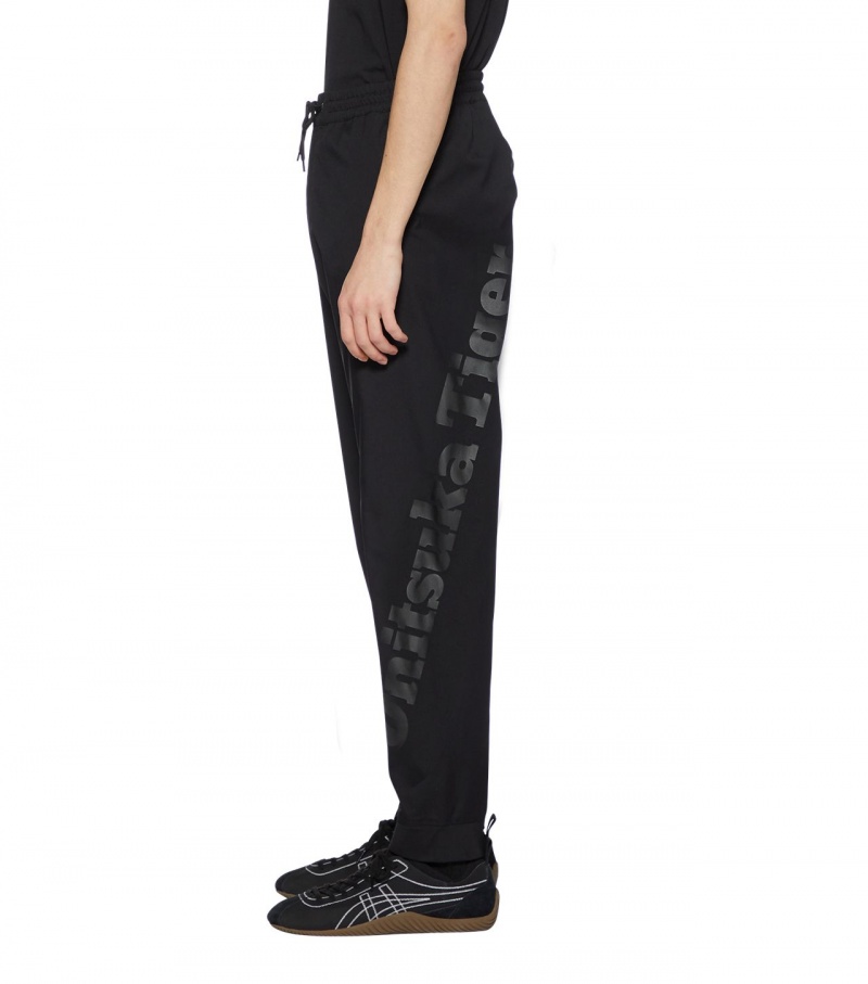 Men's Onitsuka Tiger Pants Black | 96720-CYQD