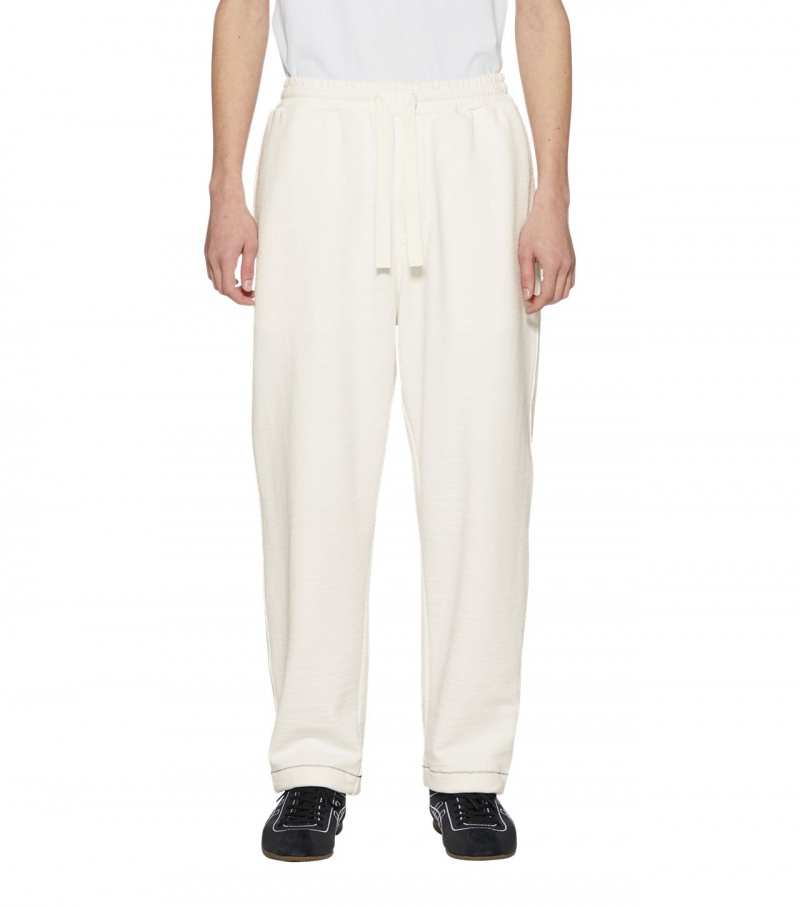 Men's Onitsuka Tiger Pants White | 79803-LSRP