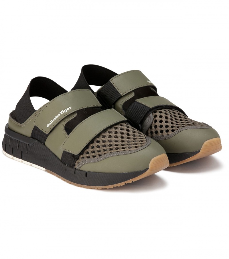 Men's Onitsuka Tiger Rebilac Sandal Sandals Green | 98301-LUHR